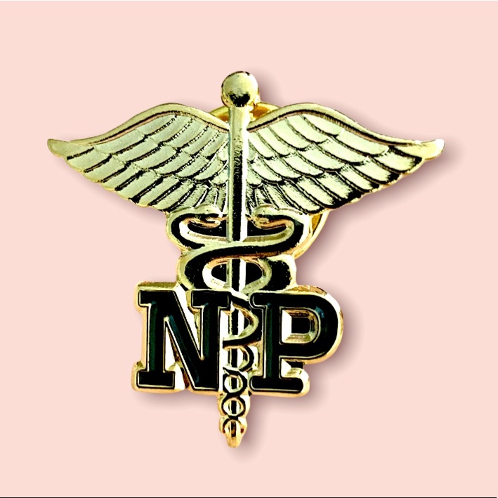 NWOT Nurse Practitioner Pin | Caduceus Enamel Lapel Pin